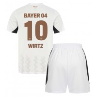 Bayer Leverkusen Florian Wirtz #10 Bortatröja Barn 2024-25 Kortärmad (+ Korta byxor)